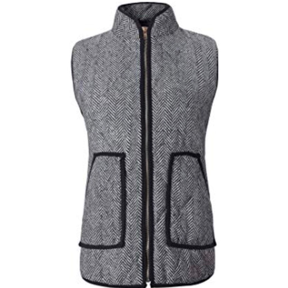 Lightweight Quilted Herringbone Puffer